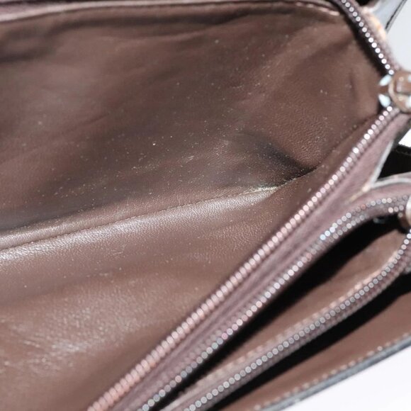 CELINE C Sulky Shoulder Bag Canvas Brown Gold Auth - Picture 8 of 16